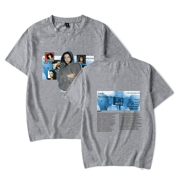 Lorde World The Virgin Tour T-Shirt Merch For Women/Men Unisex Tee Summer Short Sleeve Tshirt Streetwear