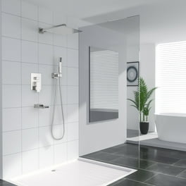 Rain deals LED 10 in. Shower Head System in Brushed Nickel (Valve Included)