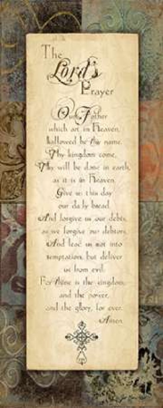 Lords Prayer Canvas Art - Jo Moulton (24 x 48)