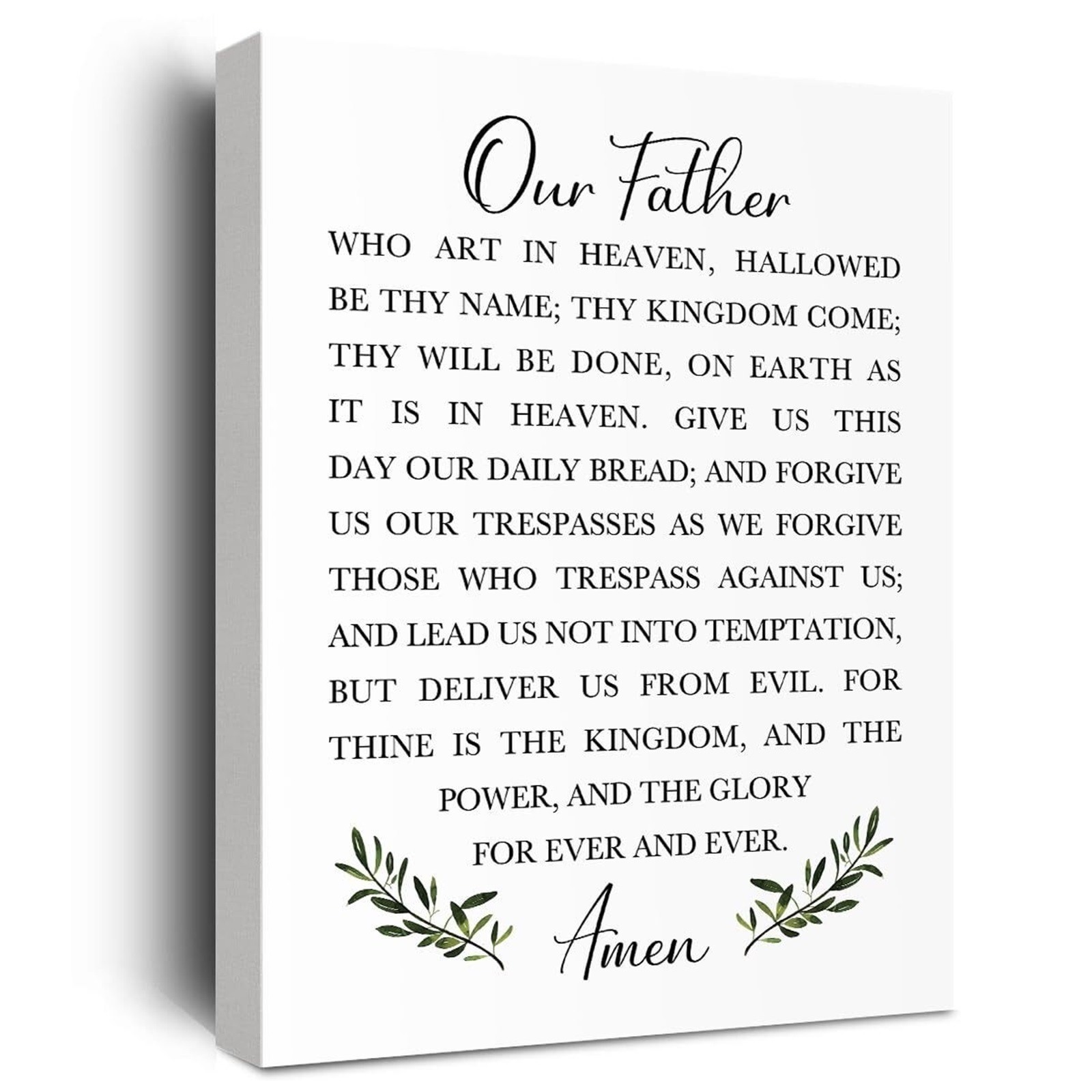 The Lords Prayer Wall Decor poster Our Father Prayer Wall Decor, Bible ...