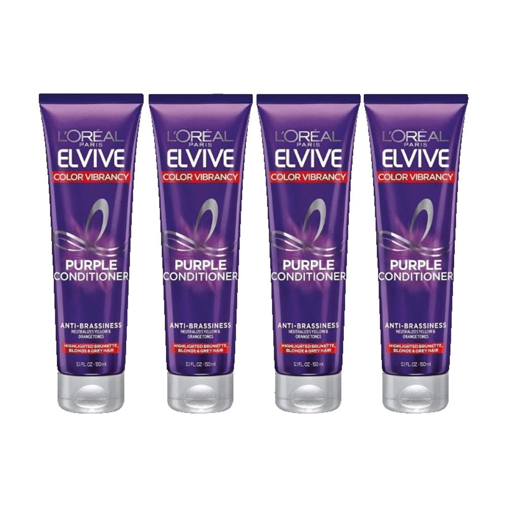 Loreal Elseve Color Vive Anti-Orange Color Correcting Purple Mask 150 ml 4 Pack