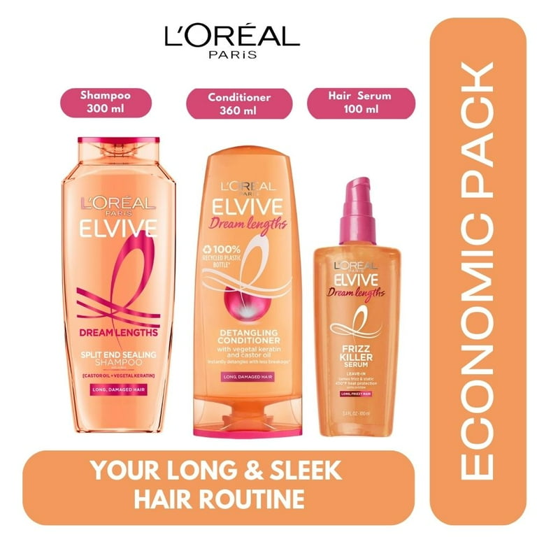 Loreal Paris Elseve (Elvive) Dream Long 3 Economic Pack Shampoo