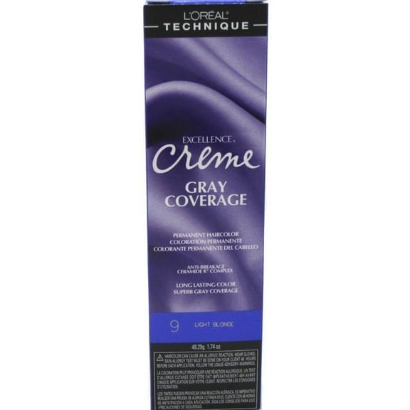 Loreal Excel Creme 9 Light Blonde,2 Packs