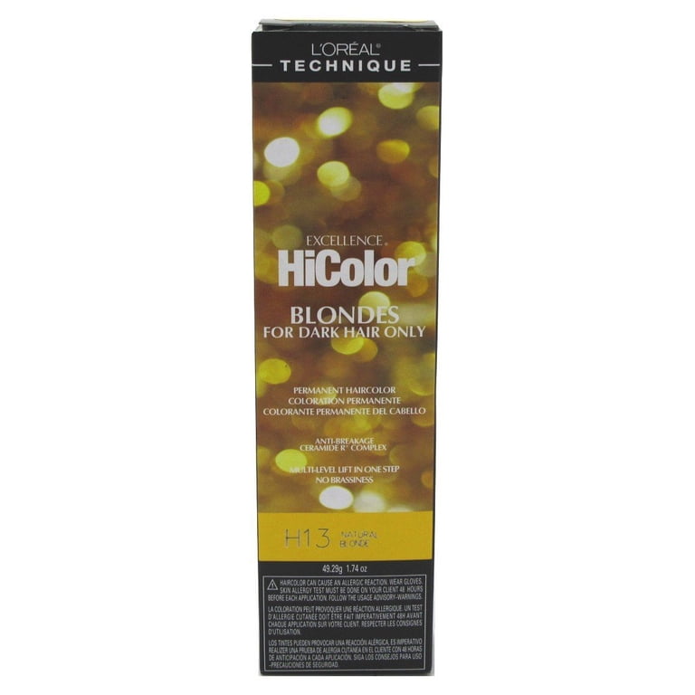 Loreal Excel Hicolor H13 Tube Natural Blonde, 1.74 Oz - Walmart.com