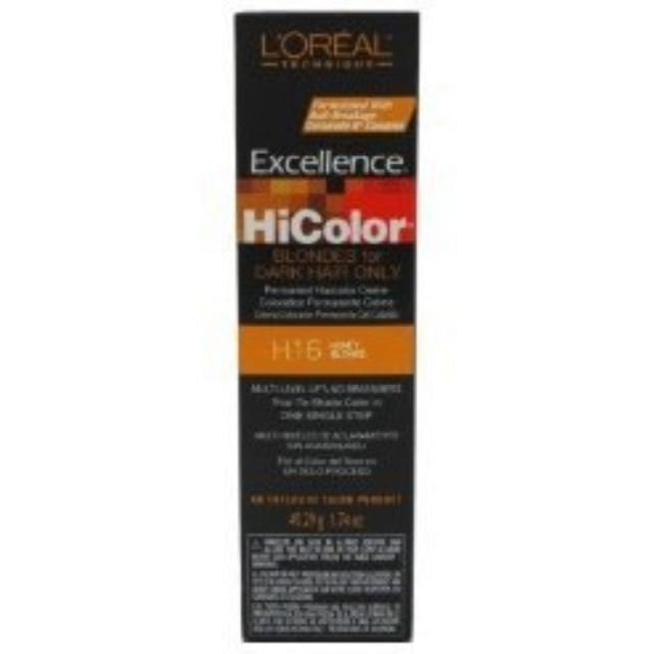 Loreal Excel Hicolor H16 Tube Honey Blonde 1.74oz (3 Pack) - Walmart.com