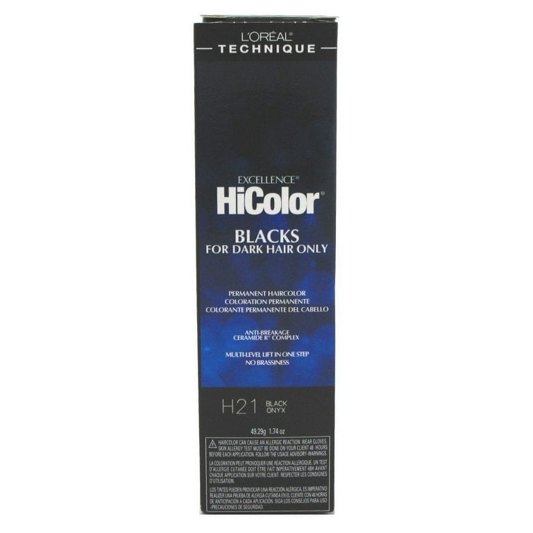 Loreal Excel Hicolor H21 Tube Black Onyx 1.74Oz (6 Pack) - Walmart.com