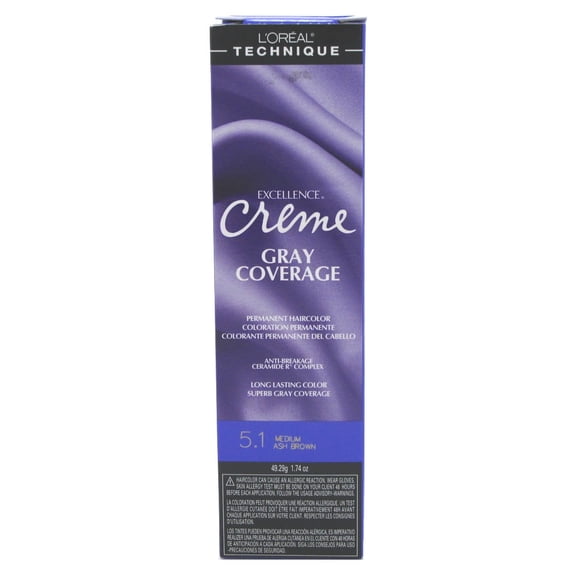 Loreal Excellence Creme Color #5.1 Medium Ash Brown 1.74oz (Pack of 2)