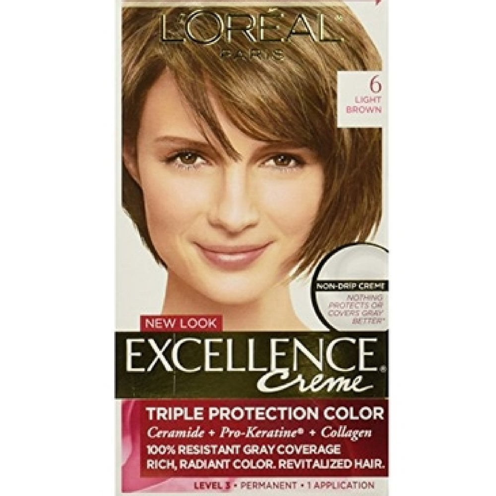 Loreal Excellence Creme, Light Brown [6] 1 Each