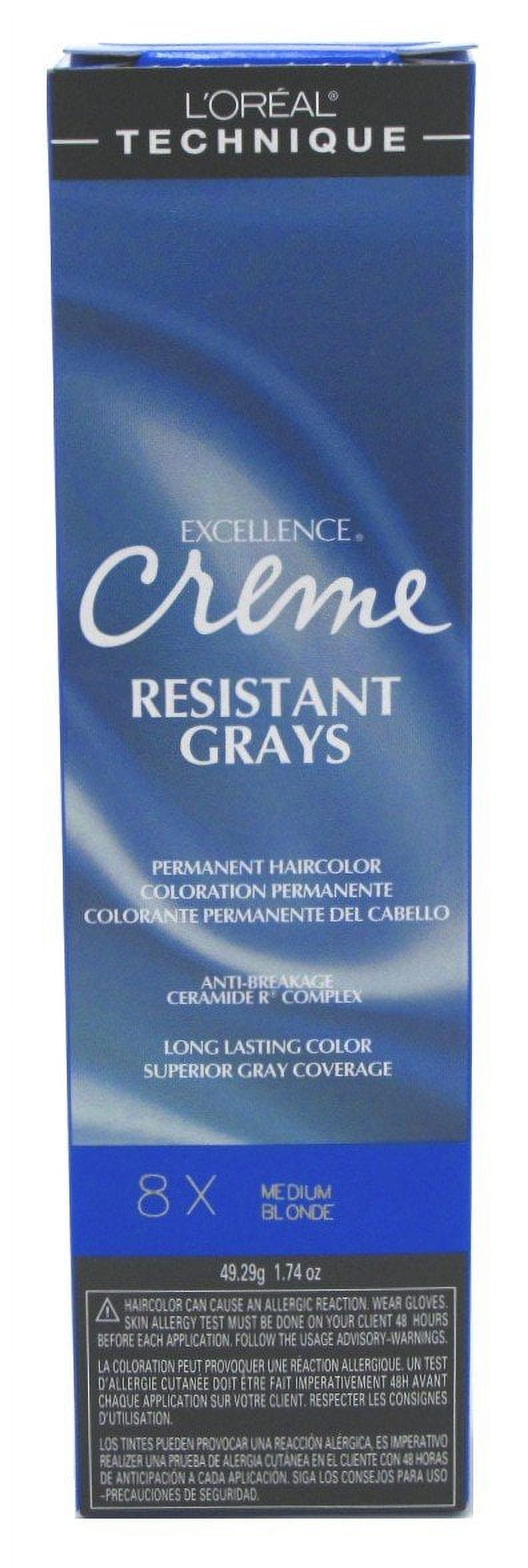 Loreal Excellence Creme Resist#8X Med. Blonde 1.74 Ounce (51Ml) (6 Pack)