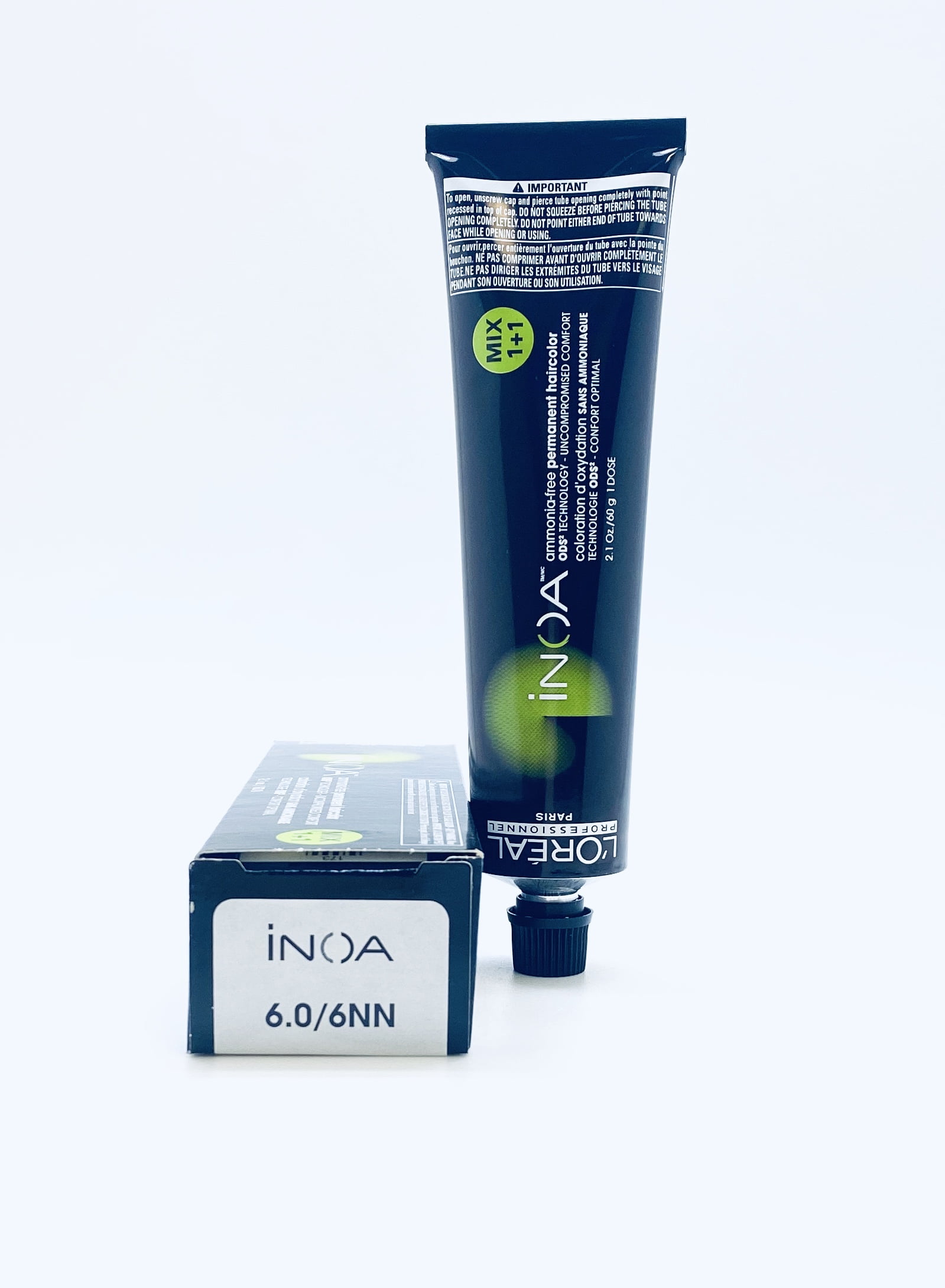 Loreal Inoa Ammonia Free Permanent Hair Color 6.0/6nn 2.1 oz