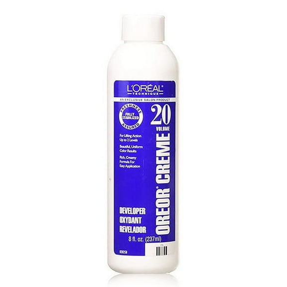 Loreal Oreor Creme 20 Hair Volume Developer, 8 Oz, 3 Pack