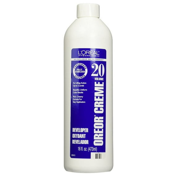 Loreal Oreor Creme 20 Volume Developer 16 Ounce (473ml) (Pack of 2)