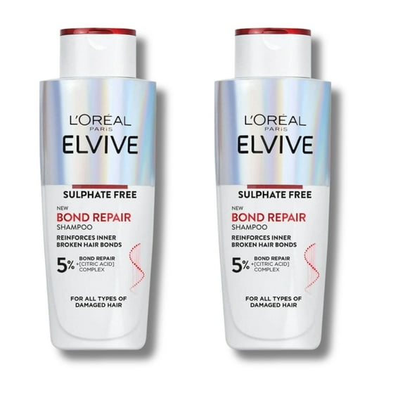 Loreal Paris Elseve Bond Repair Shampoo for All Damage 200 ml 2 Pack