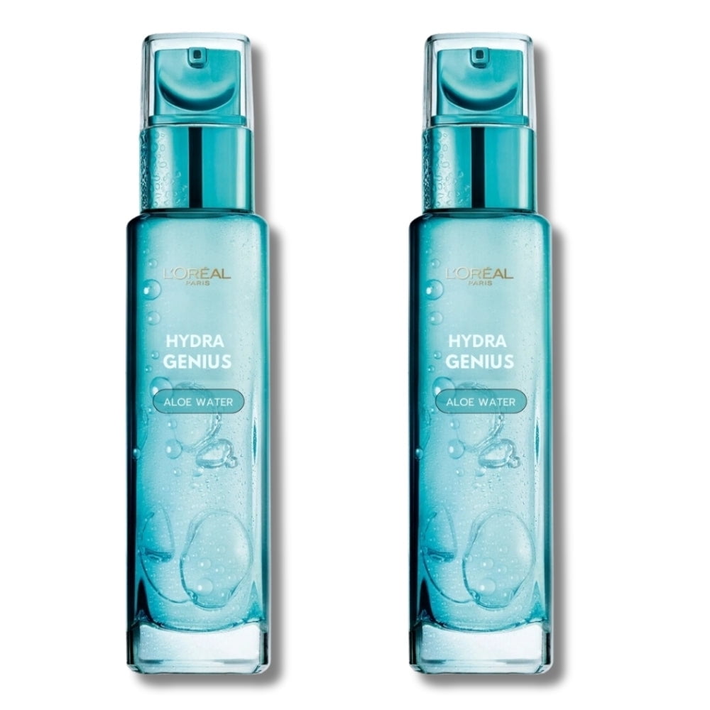 Loreal Paris Hydra Genius Hyaluronic Acid + Aloe Vera Liquid Moisturiser  for Normal to Dry Skin, 70ml 2 Pack - Walmart Business Supplies