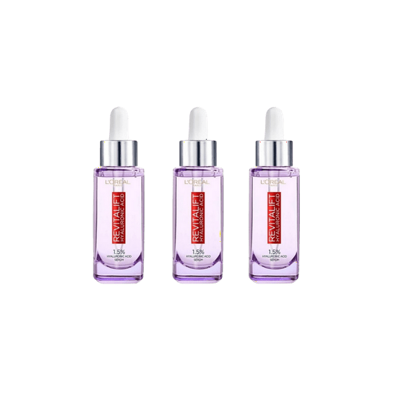 Loreal Paris Revitalift Filler Hyaluronic Acid 1.5% Pure Concentrated Serum 3 Pack