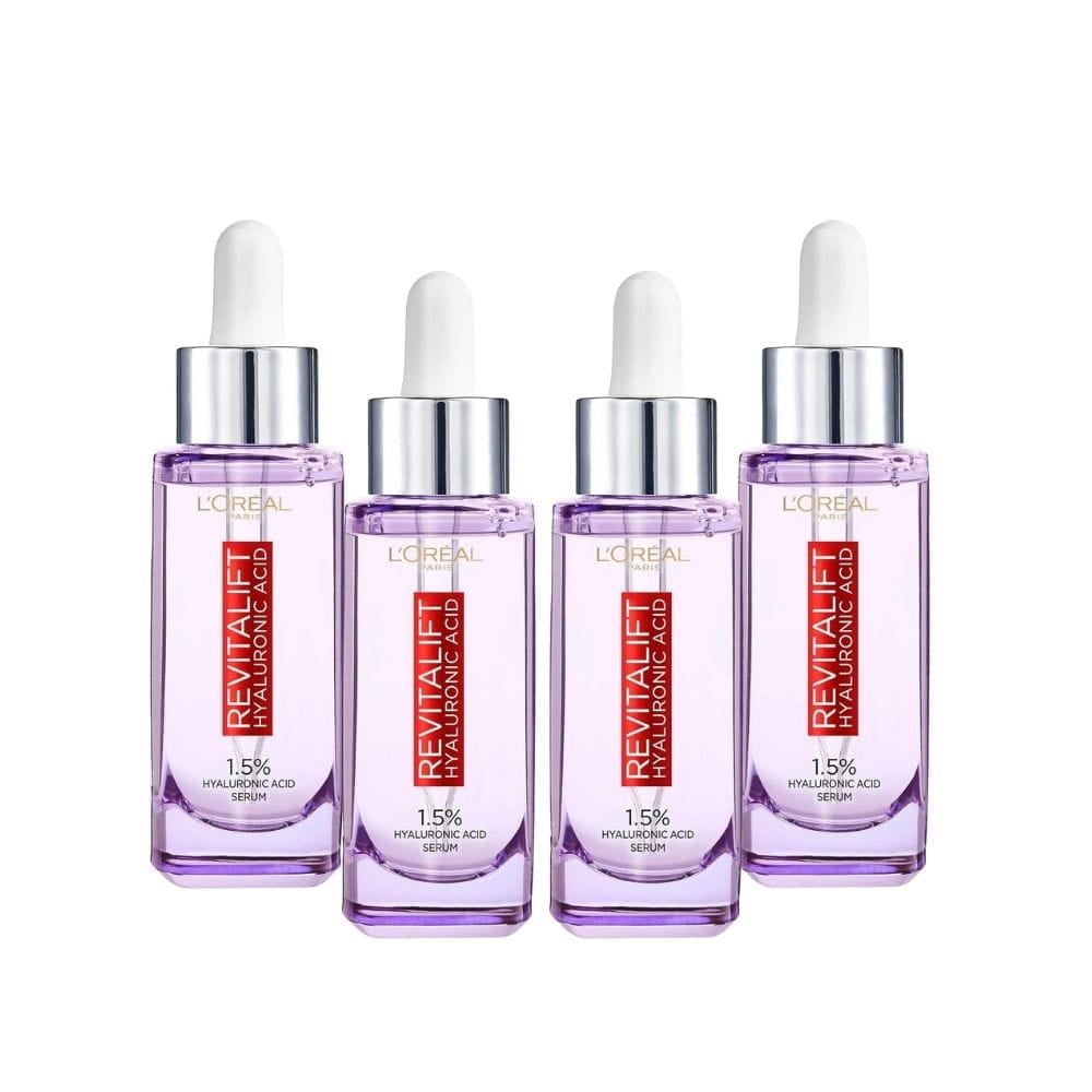 Loreal Paris Revitalift Filler Hyaluronic Acid 1.5% Pure Concentrated Serum 4 Pack