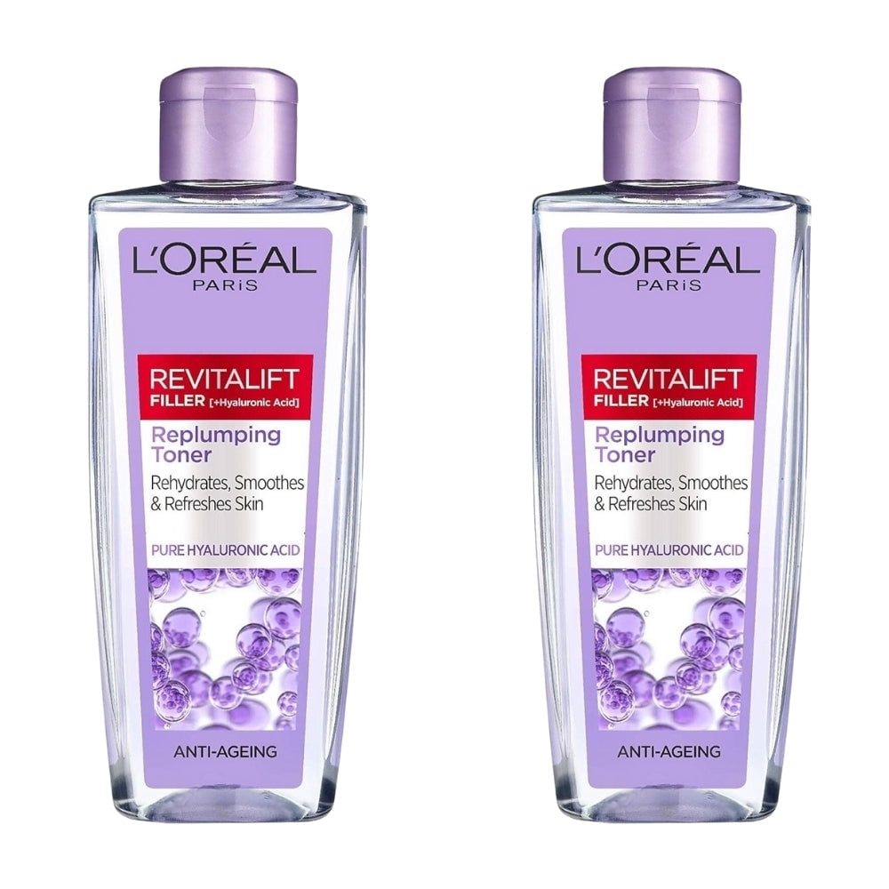 Loreal Paris Revitalift Filler Plumping Facial Tonic 200ml 2 Pack