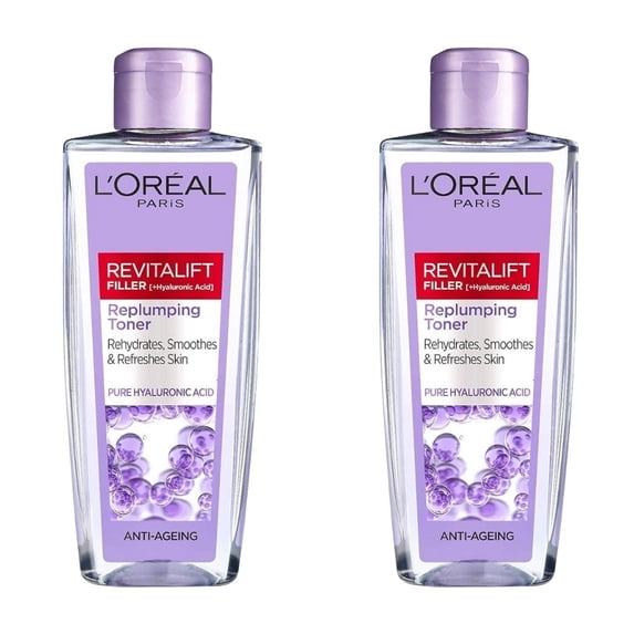 Loreal Paris Revitalift Filler Plumping Facial Tonic 200ml 2 Pack