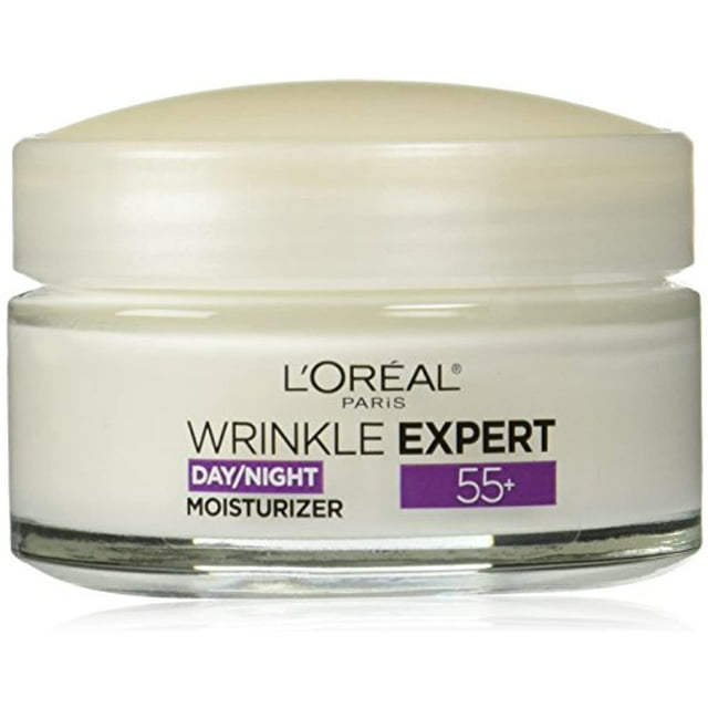 Loreal Paris Skincare Wrinkle Expert 55+ Anti-Aging Face Moisturizer With Calcium Non-Greasy Suitable For Sensitive Skin 1.7 Fl; Oz.