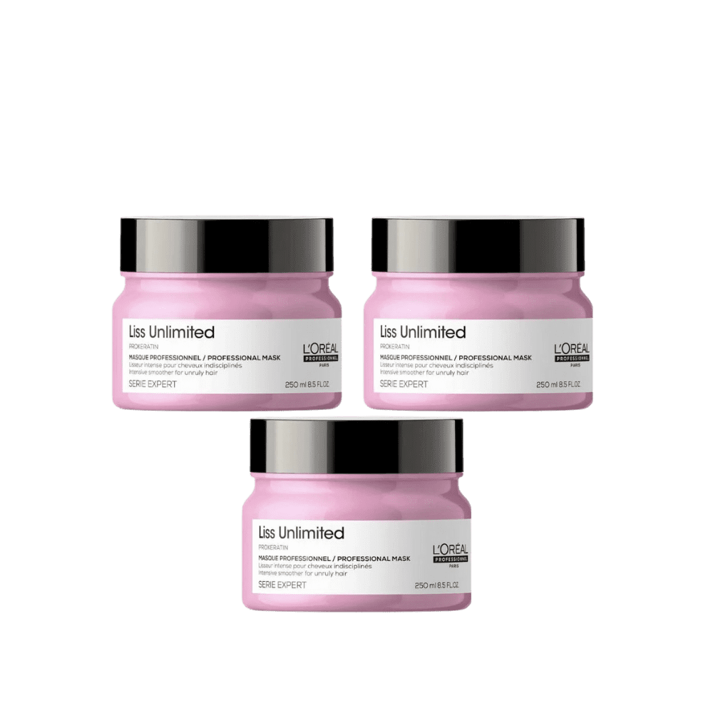 Loreal Professionnel Paris Serie Expert Liss Unlimited Hair Mask 250 ml 3 Pack