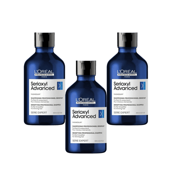 Loreal Professionnel Paris Serie Expert Serioxyl Advanced Shampoo 300 ml 3 Pack