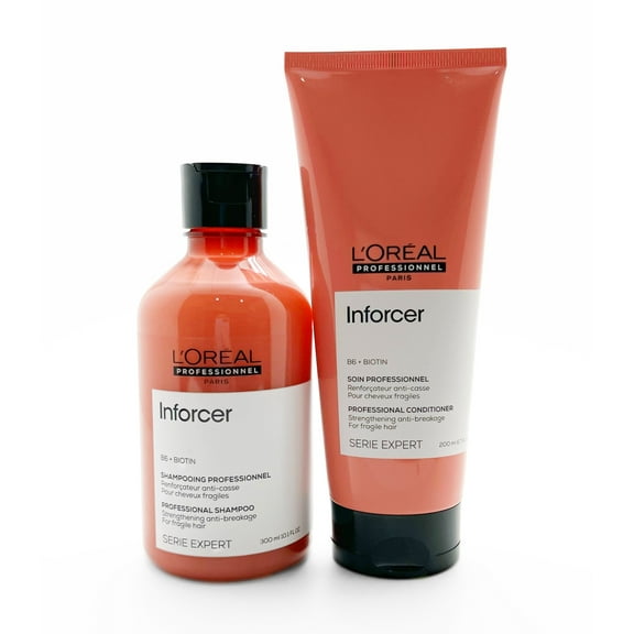 Loreal Serie Expert Inforcer B6+Biotin Shampoo 10.1 oz &Conditioner 6.7 oz