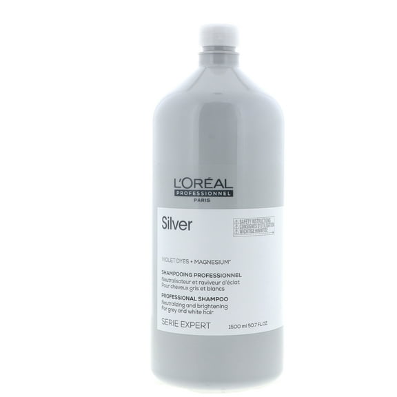 Loreal Serie Expert Magnesium Silver Neutralising Shampoo 50.7 oz With PUMP