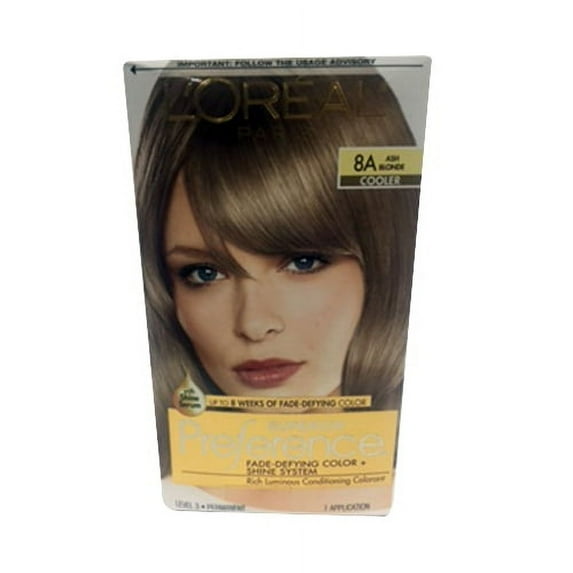 Loreal Superior Preference Hair Color, 8A Ash Blonde - 1 Ea
