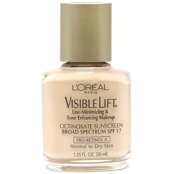 Loreal Visible Lift Line Minimizing & Tone Enhancing Makeup, SPF 17