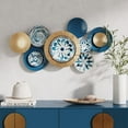 thumbnail image 1 of Lorelai Modern Abstract Plate Metal Wall Art, 1 of 6