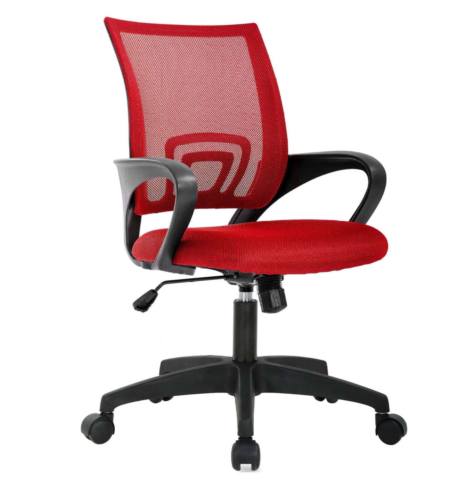 Red Mesh Ergonomic Swivel Executive Office Chair