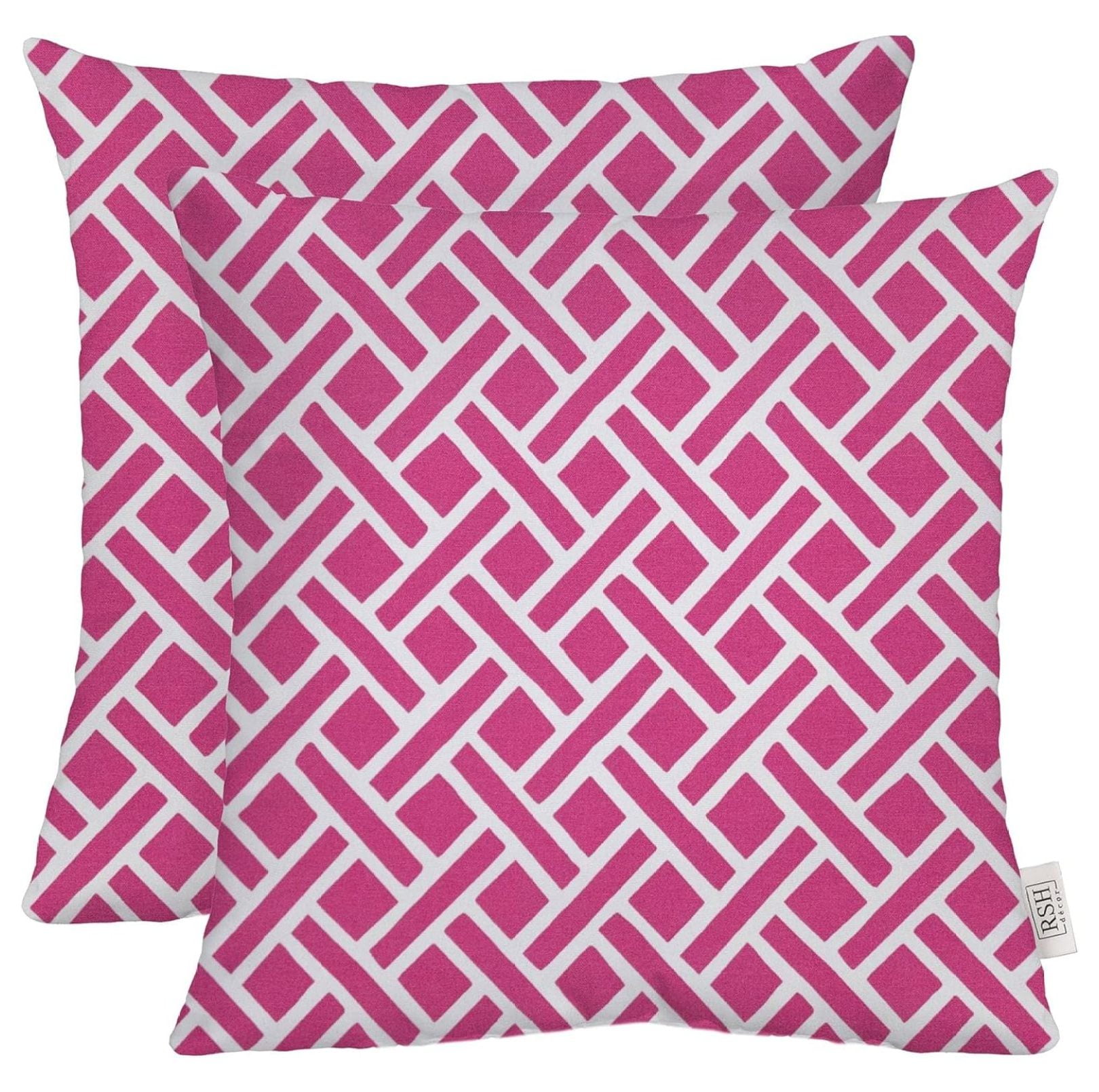 Lorelia Lorelia Square Throw Pillows Set of 2 20” x 20” All