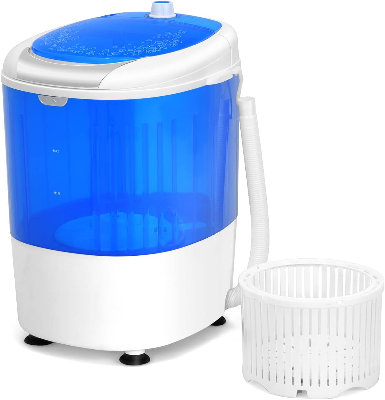 Lorelia, Mini Washer and Spinner Combo, 5.5lbs, Semi-automatic Compact Laundry Apartment Dorm RV Portable Washing Machine, 5.5 LBS Capacity