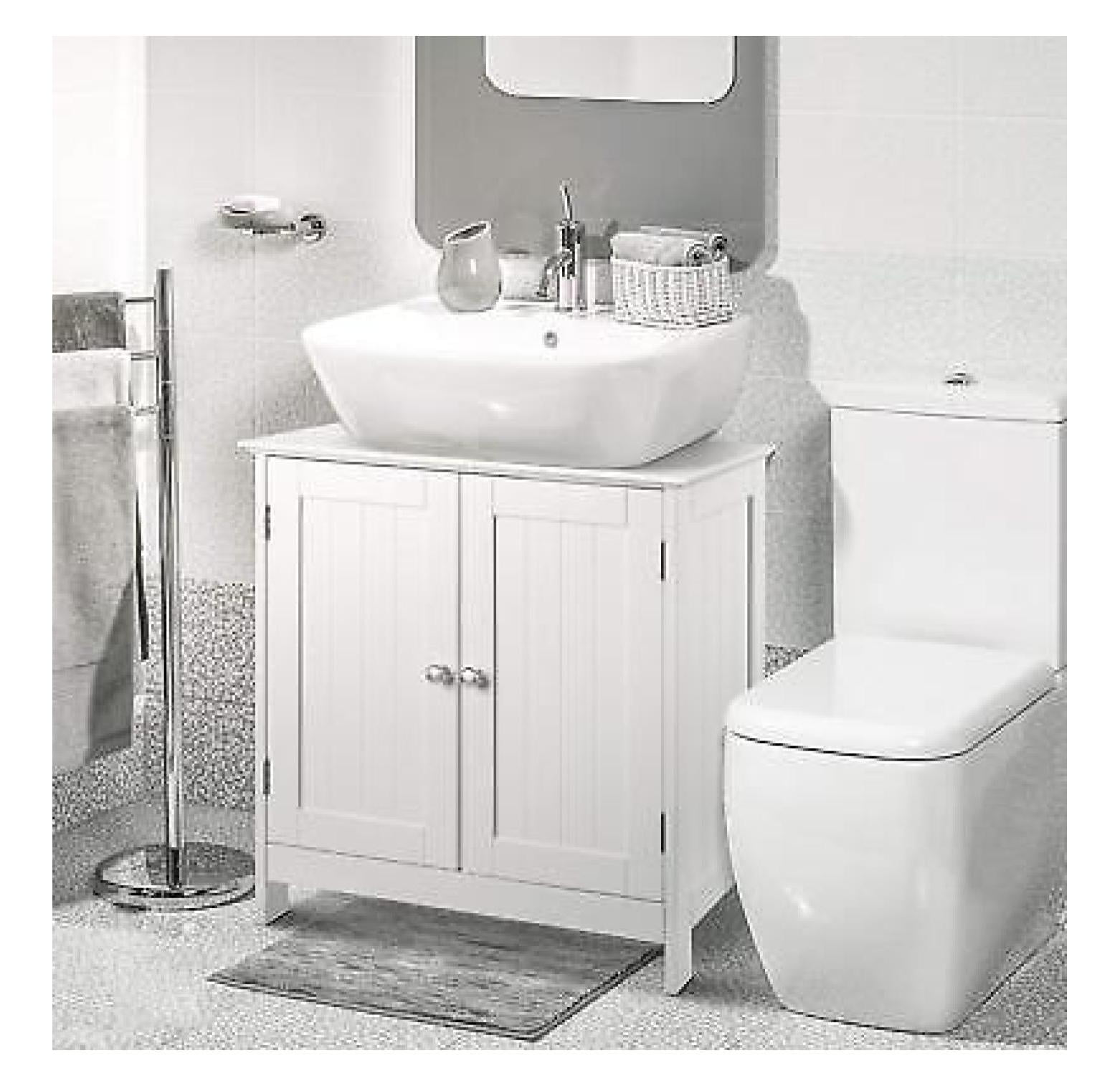 Lorelia Under Sink Storage Bathroom Vanity with 2 Doors Traditional ...