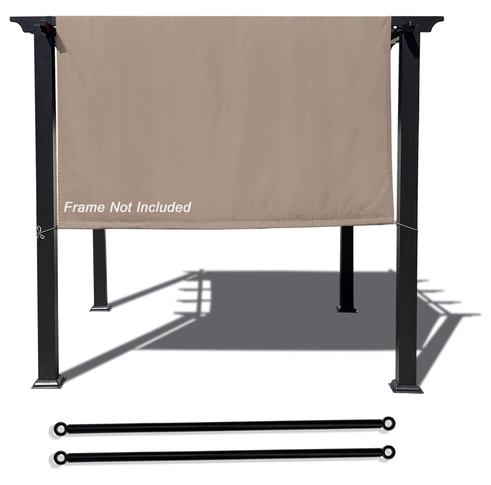 Metal Rod Numbers Lorelia Universal Waterproof Pergola Shade Cover – Pergola Replacement ...