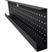 Lorell LLR60811 10 in. Invent Training Table Steel Modesty Panel for 48 in. Tabletop, Black