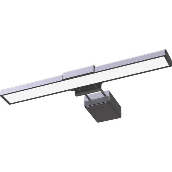 Lorell 11" LED Monitor Lamp - 0.9" Height - 3.6" Width - LED Bulb - Built-in Clip, Dimmable, Automatic Off Timer - Black - for LCD Monitor, Desk | Bundle of 10 Each