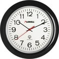 thumbnail image 1 of Lorell 13-1/4" Radio Controlled Wall Clock - Analog - Quartz - White Main Dial - Black/Plastic Case | Bundle of 5 Each, 1 of 1