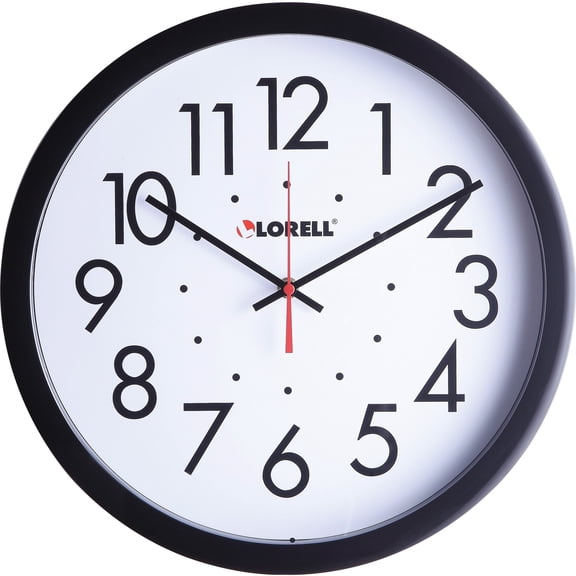 Lorell, LLR61009, 14-1/2" Self-Set Wall Clock, 1
