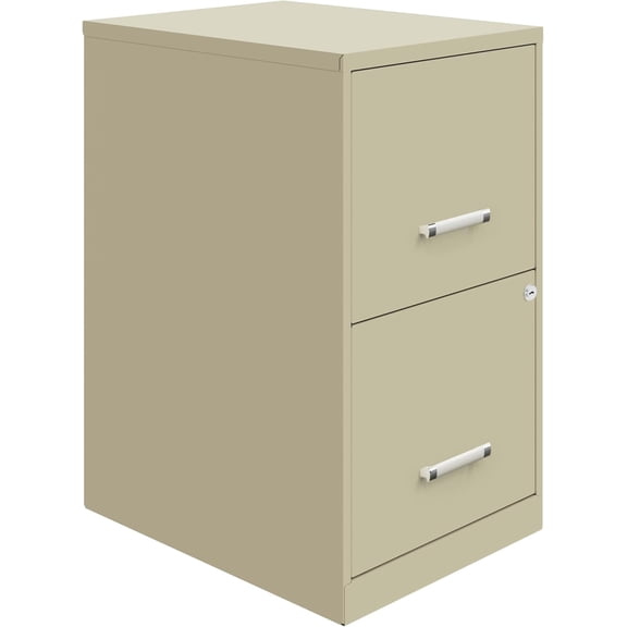 Lorell 14340 18 Deep 2-Drawer File Cabinet, Putty