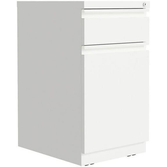 Lorell LLR03103 15 x 27.8 x 20 in. Backpack Drawer Mobile Pedestal File Cabinet, White
