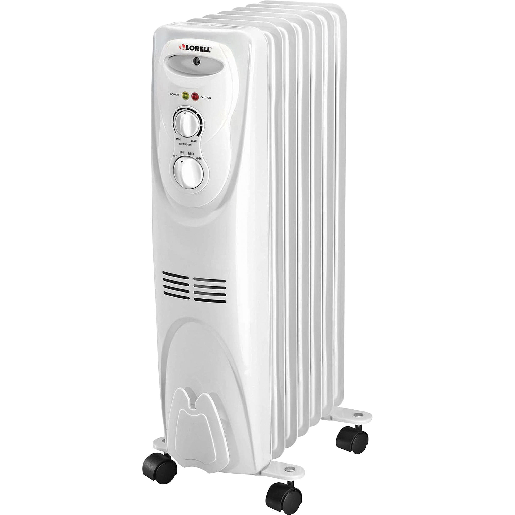 Lorell 3-Setting Heater - 3 x Heat Settings - Portable - White