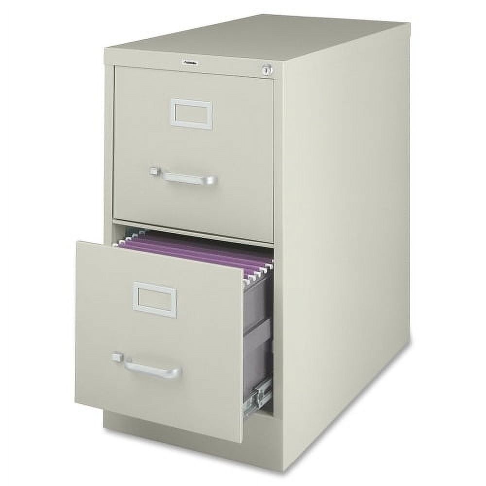 Lorell® 2-Drawer Vertical File, w/ Lock, 15"x25"x28-3/8", Putty (LLR60655) - image 1 of 6