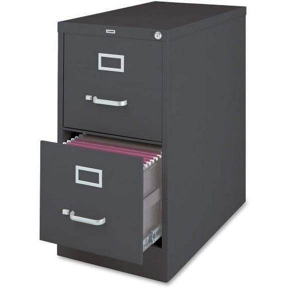 Lorell 2-Drawer Vertical Cabinet, 15 by 26-1/2 by 28-Inch, Charcoal