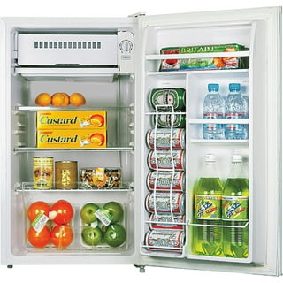 Lorell Compact Refrigerator - 3.20 ft - Manual Defrost - Manual Defrost - Reversible - 3.20 ft Net Refrigerator Capacity - Black - Steel, Fiberglass, Plastic