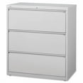 thumbnail image 1 of Lorell, LLR88029, 3-Drawer Light Gray Lateral Files, 1 Each, Light Gray, 1 of 4