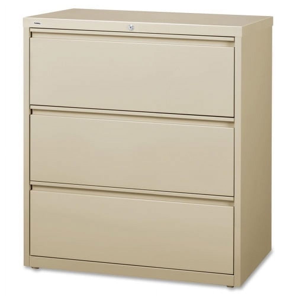 Lorell 3-Drawer Putty Lateral Files 36" x 18.6" x 40.3" 3 x Drawer(s) for File - Lette Ball-Bearing - image 1 of 4
