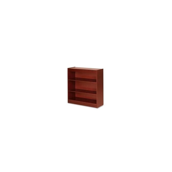 Lorell 3 Shelf Panel Bookcase 36"x12"x36" Cherry 89051