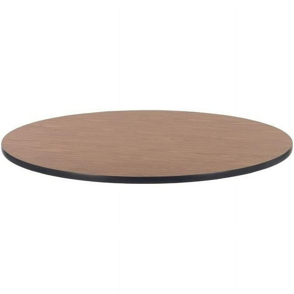 Lorell 48 dia. Laminate Round Activity Tabletop - Medium Oak