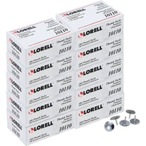 Lorell 5/16" Steel Thumb Tacks - 0.31" Shank - 0.38" Head - for Schedule, Wall - 1000 / Box - Silver | Bundle of 2 Boxes